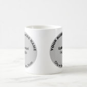 Gray Round Business Brand on Tasse (Mittel)