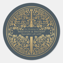 Gray Royal Medieval Sword Wedding