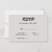 Gray RSVP Card (Vorderseite)