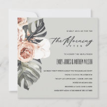 GRAY RUST MONSTERA FLORA AM MORGEN NACH DEM BREITE