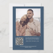 Gray Rustic Botanical All-in-One Hochzeit Einladung (Rückseite)