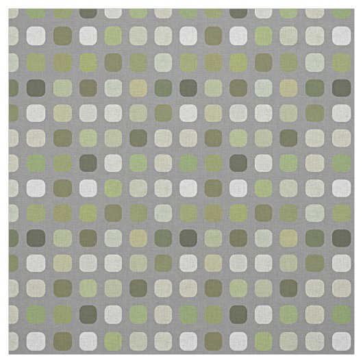 Gray Sage Olive Runde Plätze Stoff (Muster)