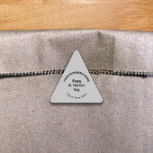 Gray Saint Patrick Business Triangle Sticker