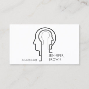 Gray Scheme Mind Science Human Head Visitenkarte