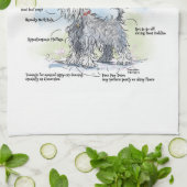 Gray Schnauzer Küchentuch (Gefaltet)