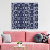 Gray Scrollte Musterfarben Wand an Wand Kunst (Insitu (Wohnzimmer))