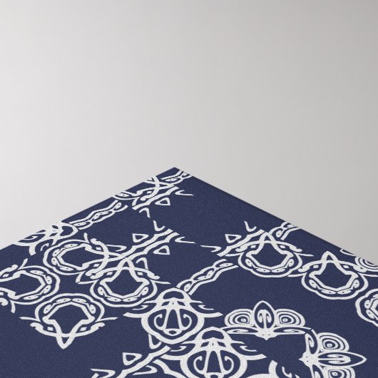 Gray Scrollte Musterfarben Wand an Wand Kunst (Ecke (oben))