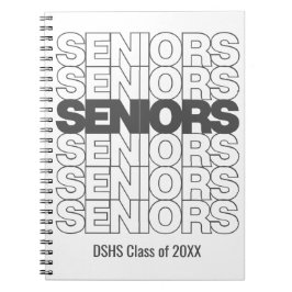 Gray Seniors Seniors Notebook Notizblock