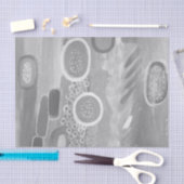 Gray Shades Abstrakt Art Tissue Paper Seidenpapier (Handwerk)