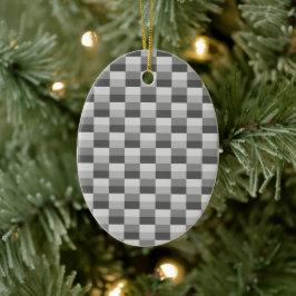 Gray Shades Color Blocks Keramik Ornament