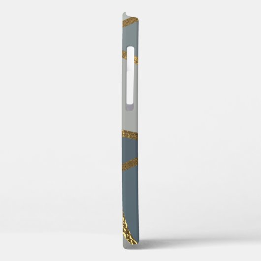 Gray Shades Neutral Gold Bronze Geometric Case-Mate iPhone Hülle (Rückseite / Links)