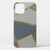Gray Shades Neutral Gold Bronze Geometric Case-Mate iPhone Hülle (Rückseite)