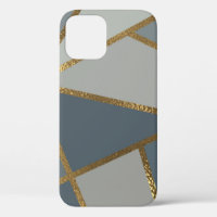 Gray Shades Neutral Gold Bronze Geometric