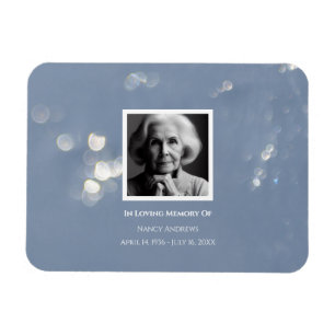 Gray Shimmer Beerdigung Gedenkstätte Magnet