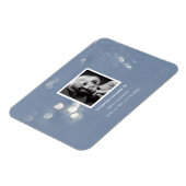 Gray Shimmer Beerdigung Gedenkstätte Magnet (Linke Seite)