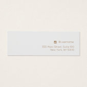 Gray Signature Script Stud Earring  Display Card (Rückseite)