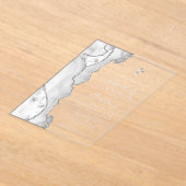 Gray Silver Agate Erste Heilige Kommune Acryleinladungen (Ablage )