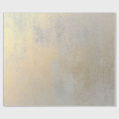 Gray Silver Champaign Sepia Foxier Gold Abstrakt Geschenkpapier (Flach)