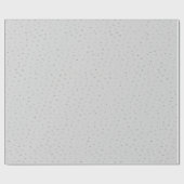 Gray Silver Confetti Geschenkpapier (Flach)