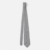 Gray Silver Floral Wedding Krawatte (Rückseite)