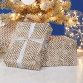 Gray Silver Gold Schlange Print Geschenkpapier