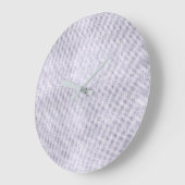 Gray Silver Lila Sequin Diamond Funkelnd Große Wanduhr (Winkel)