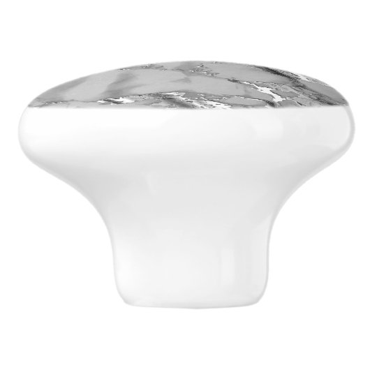 Gray Silver Marble Keramikknauf (Seitenansicht)