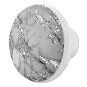 Gray Silver Marble Keramikknauf (Rechts)