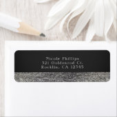Gray & Silver Modern Glam Sequins Chic Einladung (Insitu)