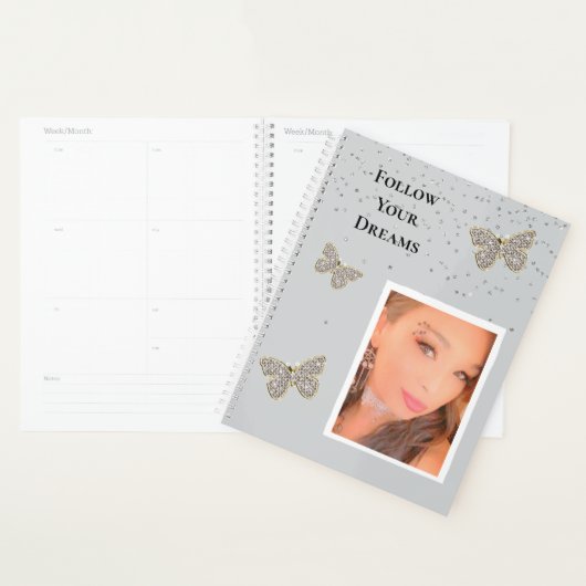 Gray Silver Sparkle Butterfells Ihr Foto Planer (Anzeige)