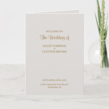 Gray Simple Wedding Folding Program