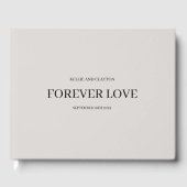 Gray Simple Wedding Gästebuch (Vorderseite)