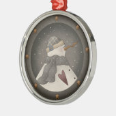 Gray Skies Snowman Keepake Ornament (Links)
