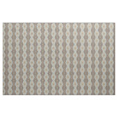 Gray Slate Blue Beige Brown Funky Raute Pattern Stoff (Fat Quarter (45,7 x 55,9 cm))