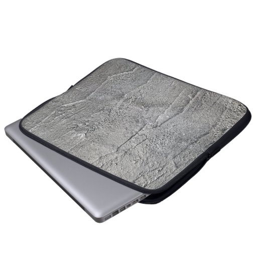Gray Slate Rock Texture Laptopschutzhülle (Vorne Knopf)