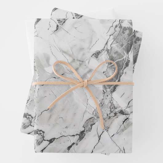 Gray Slate Whisper Stream Geschenkpapier Set (Beispiel)