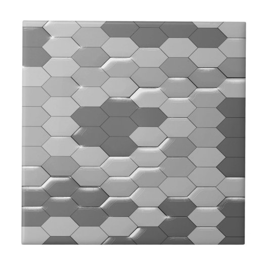 Gray Snakeskin Design Fliese (Vorderseite)