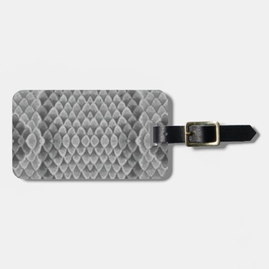 Gray Snakeskin Gepäckanhänger (Vorderseite horizontal)