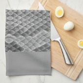 Gray Snakeskin Geschirrtuch (Viertel Falte)