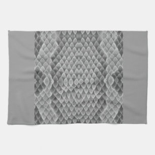 Gray Snakeskin Geschirrtuch