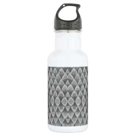 Gray Snakeskin Trinkflasche (Vorderseite)