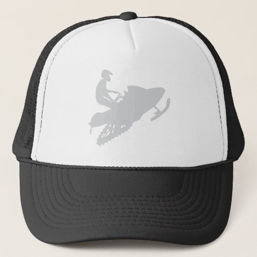 Gray-Snowmobile Truckerkappe (Vorderseite)