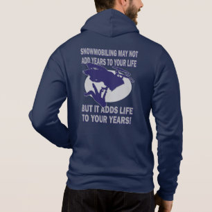 Gray Snowmobiler Hoodie