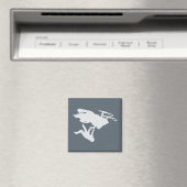 Gray Snowmobiler Magnet (In Situ (Geschirrspüler))
