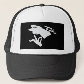 Gray Snowmobiler Truckerkappe (Vorderseite)