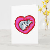 Gray Snuggle Bug Karte (Gelbe Blume)