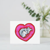 Gray Snuggle Bug Postkarte (Stehend Vorderseite)