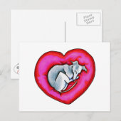 Gray Snuggle Bug Postkarte (Vorne/Hinten)
