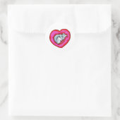 Gray Snuggle Bug Runder Aufkleber (Tasche)