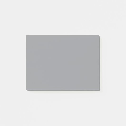 Gray Solid Color Post-it Notes Klebezettel (Vorderseite)